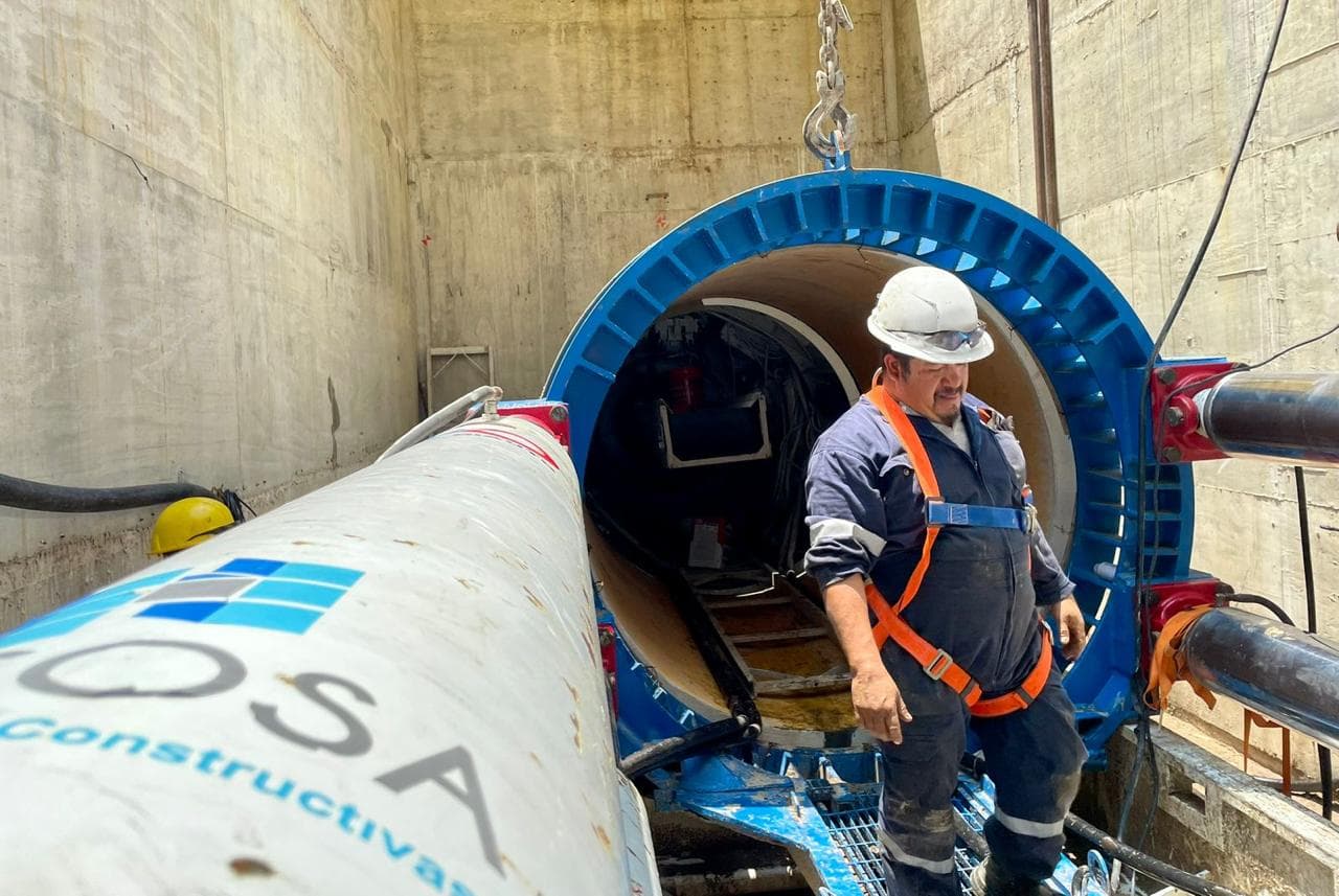 Escudo TBM en obra